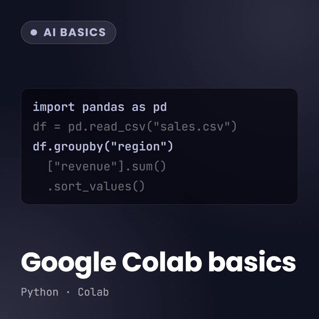 Beginners Guide to Google Colab