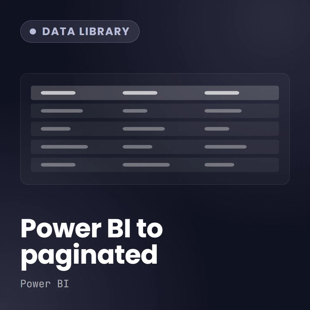 Technical Guide to Transitioning from Power BI to Paginated Reports