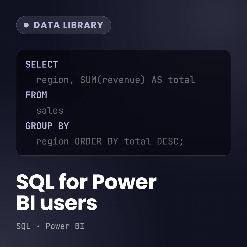 SQL For Power BI Users