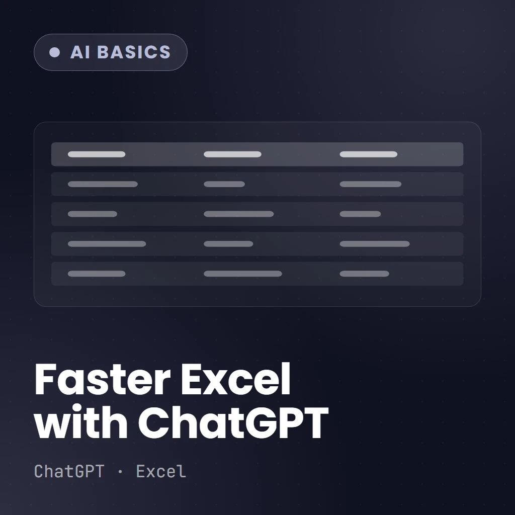 ChatGPT to Improve Productivity in Excel