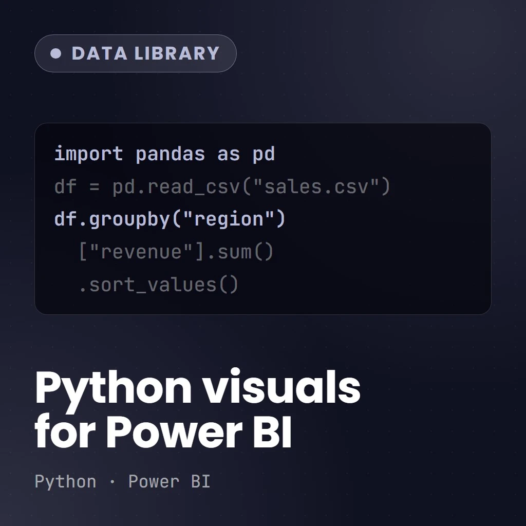 Data Wrangling & Visualization with Python for Power BI