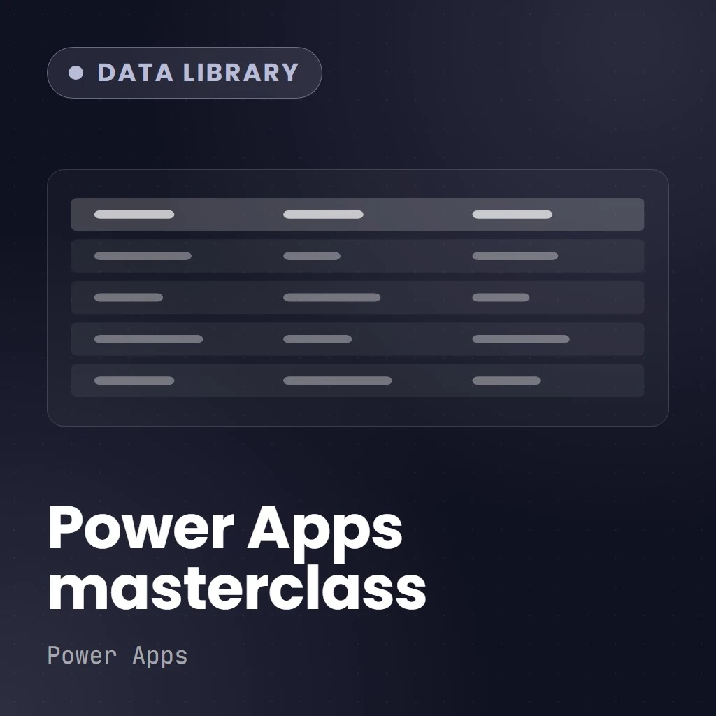 Power Apps Masterclass Cover
