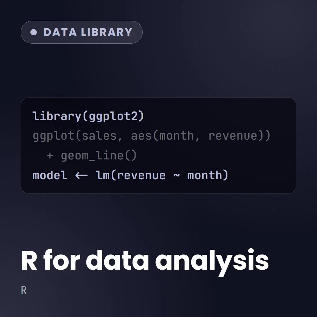 Beginners Guide to R for Data Analysis