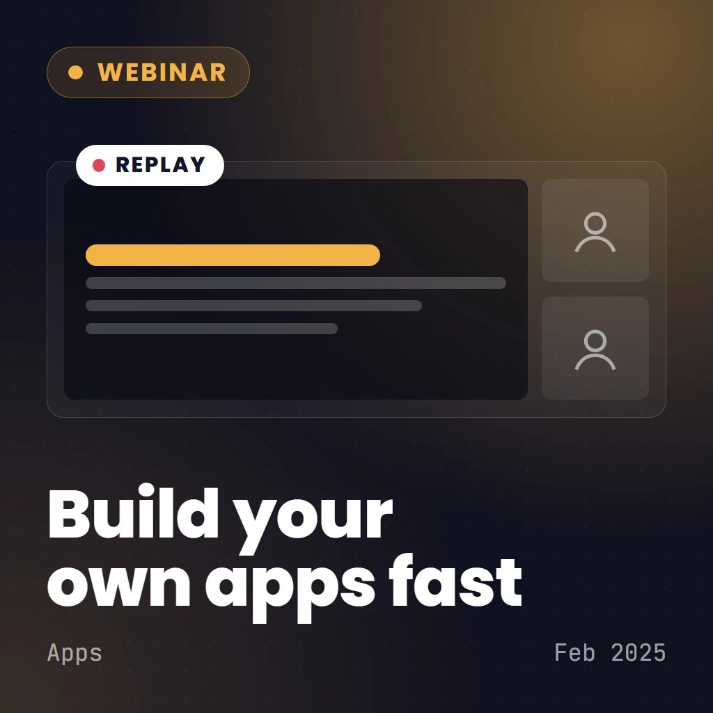 How to Build your Own Applications Fast