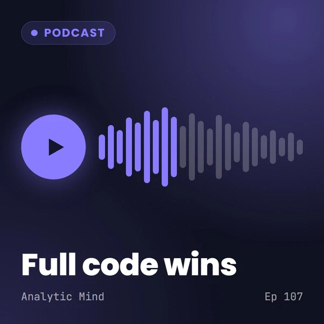 Cover: Anything That Isn’t Full Code Is Already Falling Behind