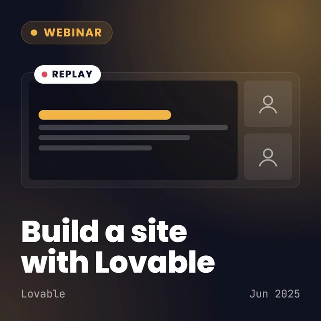 Cover: Using Lovable to Build Websites