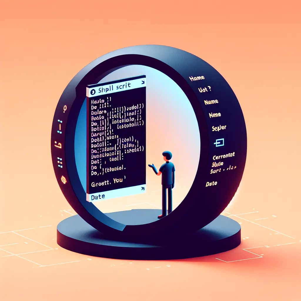 User Greeting & Current Time Shell Script