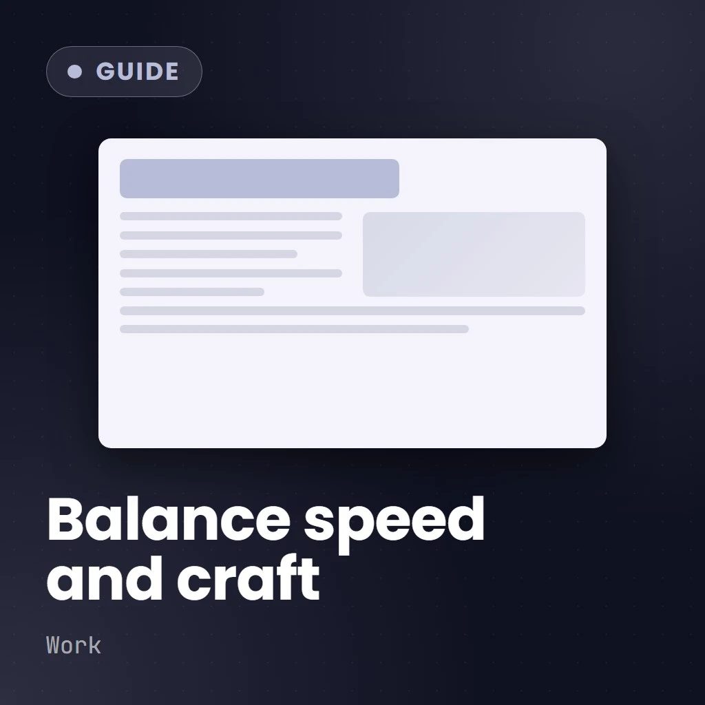 Balancing Creativity With Efficiency