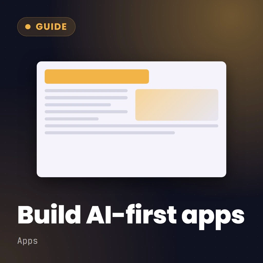 AI-First App Development