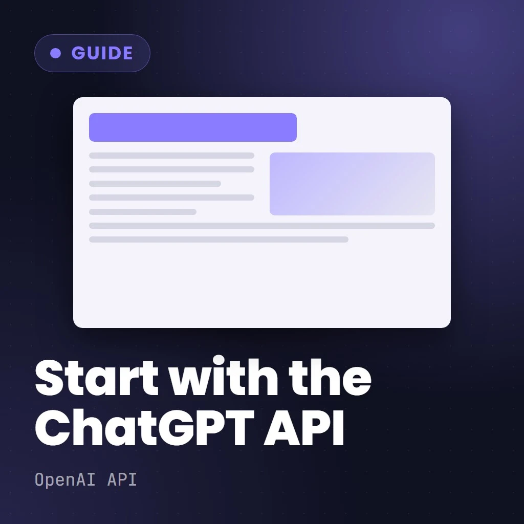 Basics of the ChatGPT API
