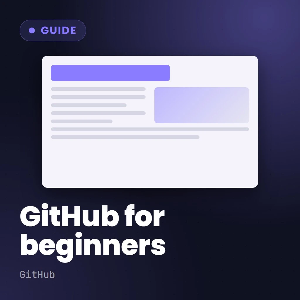 Beginners Guide to GitHub Cover