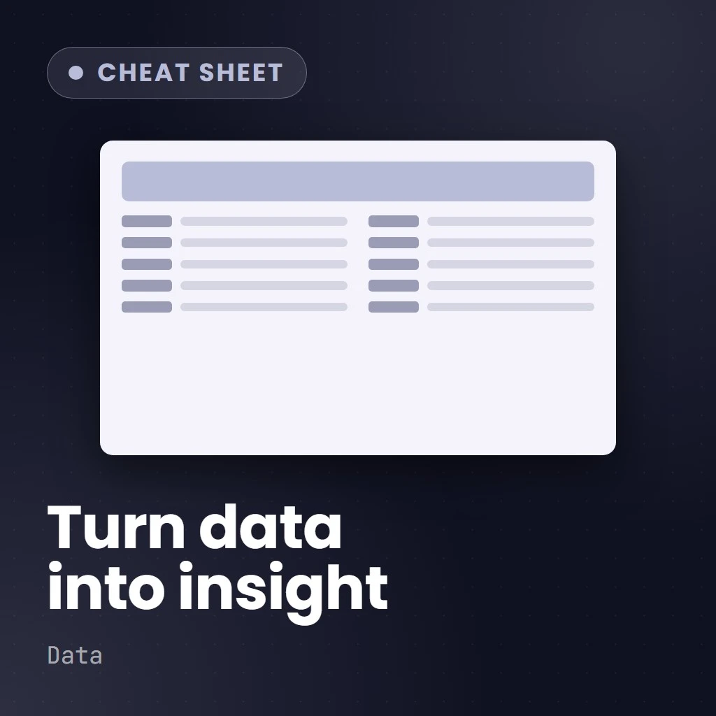 Turning Data Into Insight