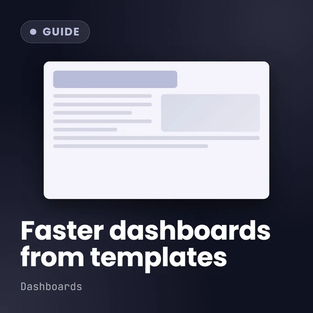 Cover: Template First Thinking for 3× Faster Dashboards