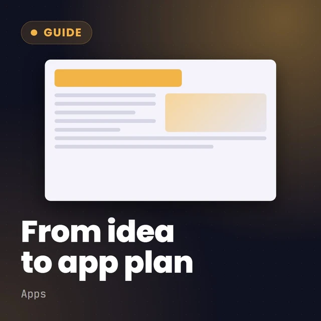 Cover: From Idea to App Blueprint