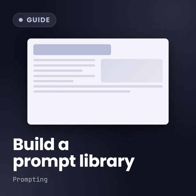 Cover: Better Results with Prompt Libraries