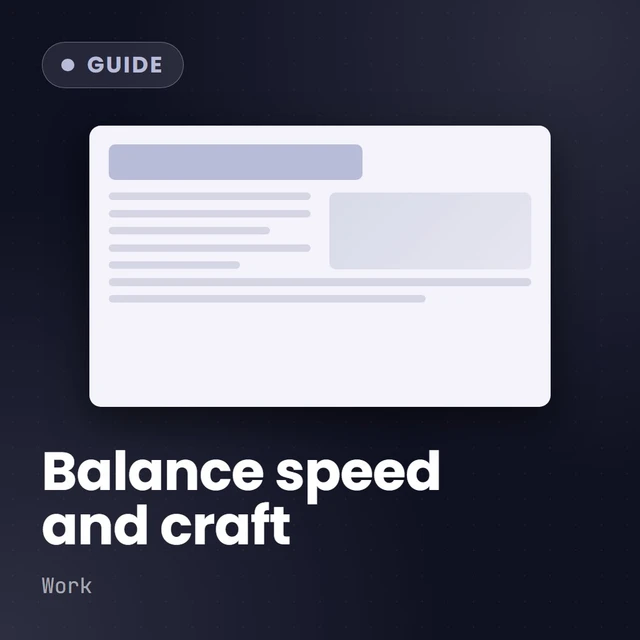 Cover: Balancing Creativity With Efficiency