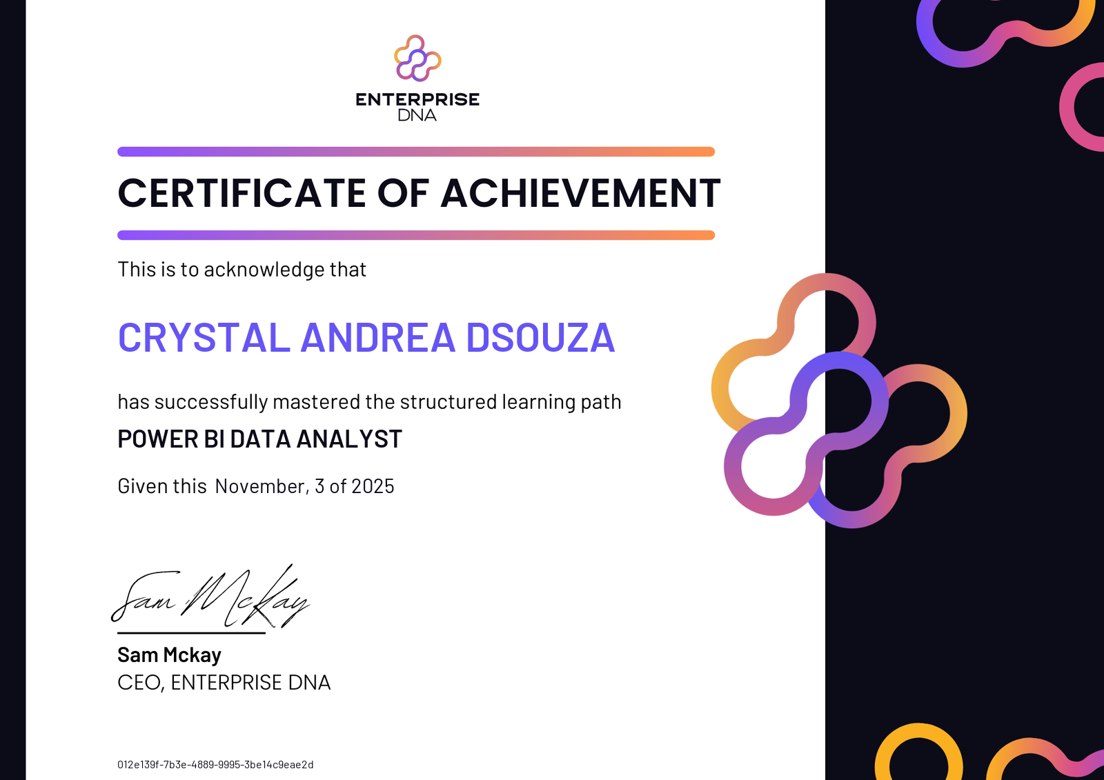 Crystal Andrea Dsouza Cover