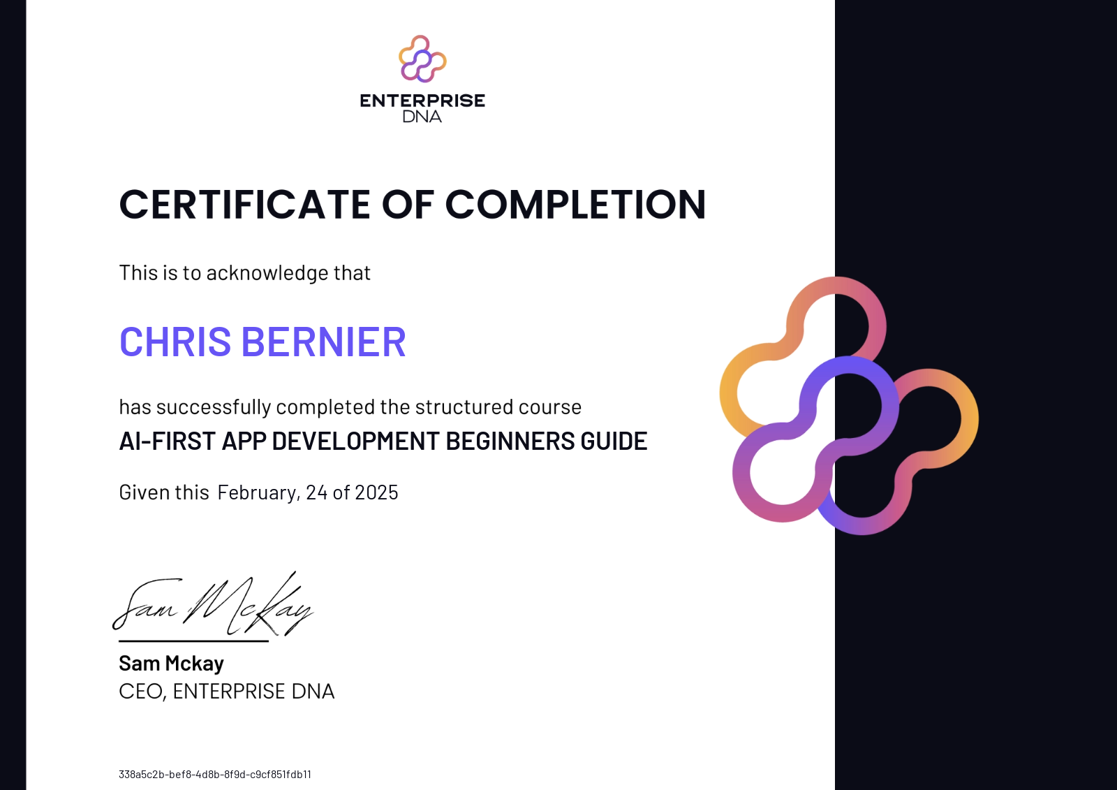 Cover: Chris Bernier