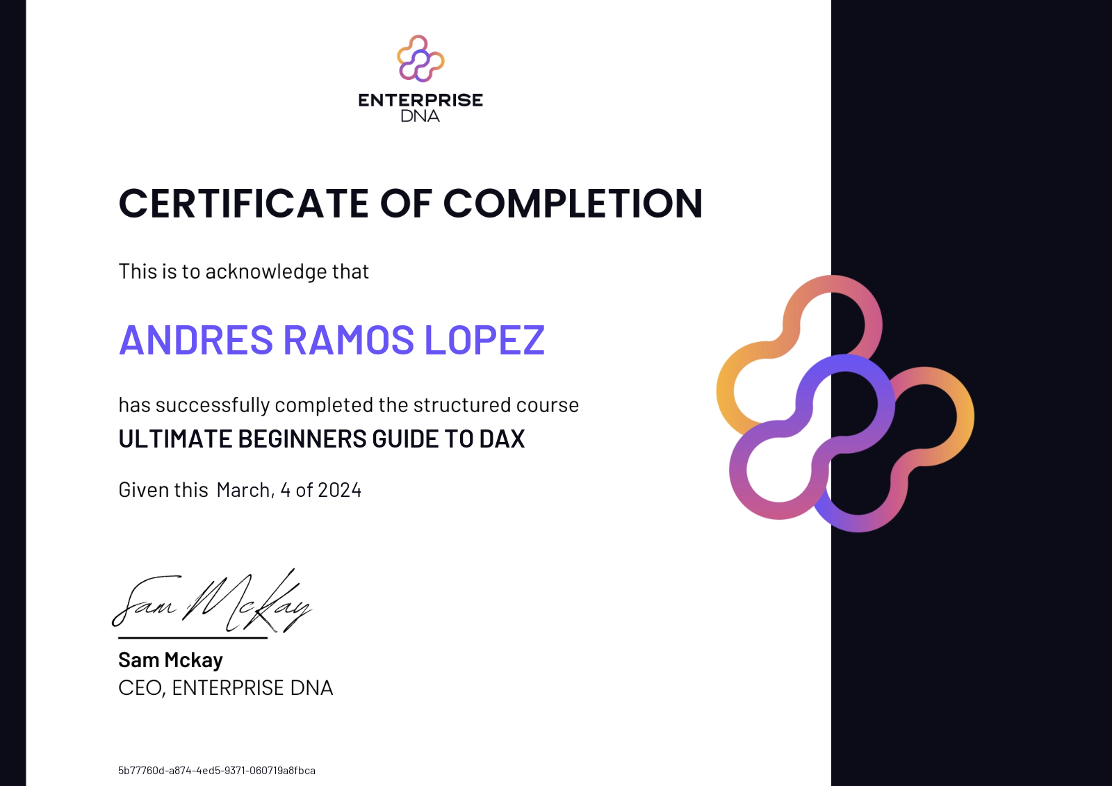 Cover: Andres Ramos Lopez