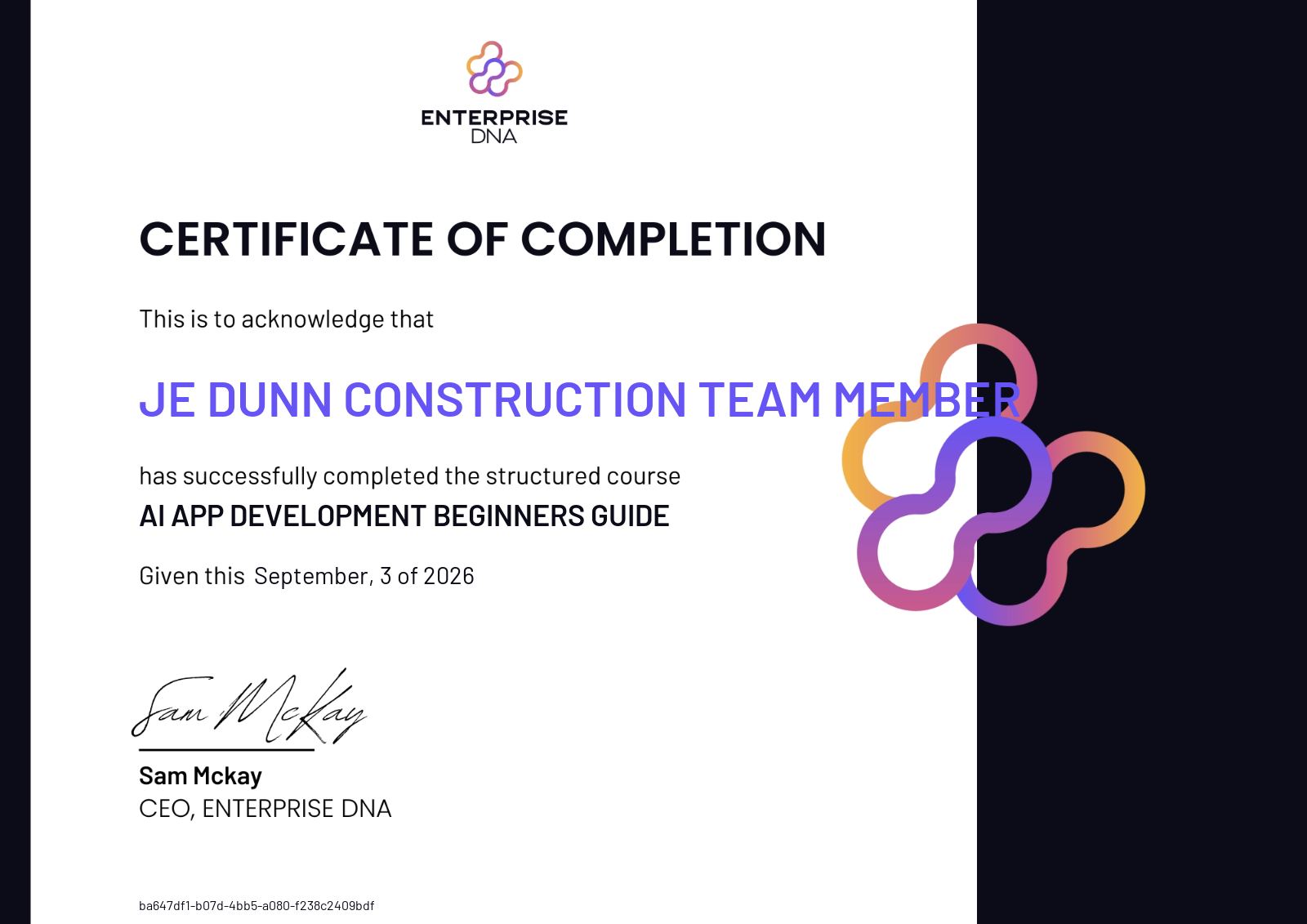 Cover: JE Dunn Construction team member