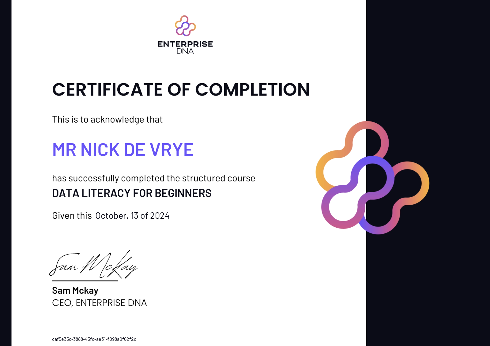 Cover: Mr Nick de Vrye