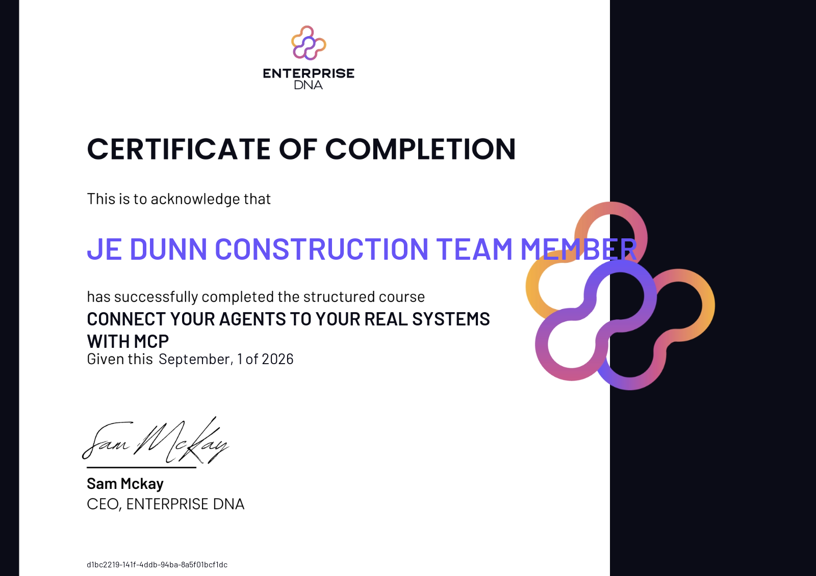 Cover: JE Dunn Construction team member