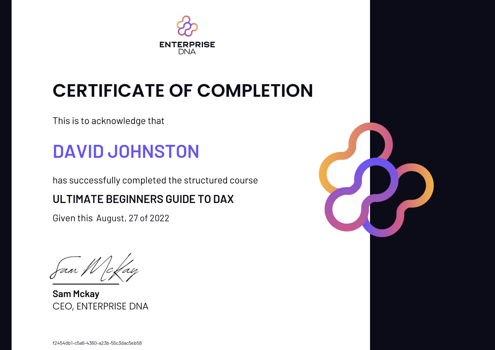 Cover: David Johnston